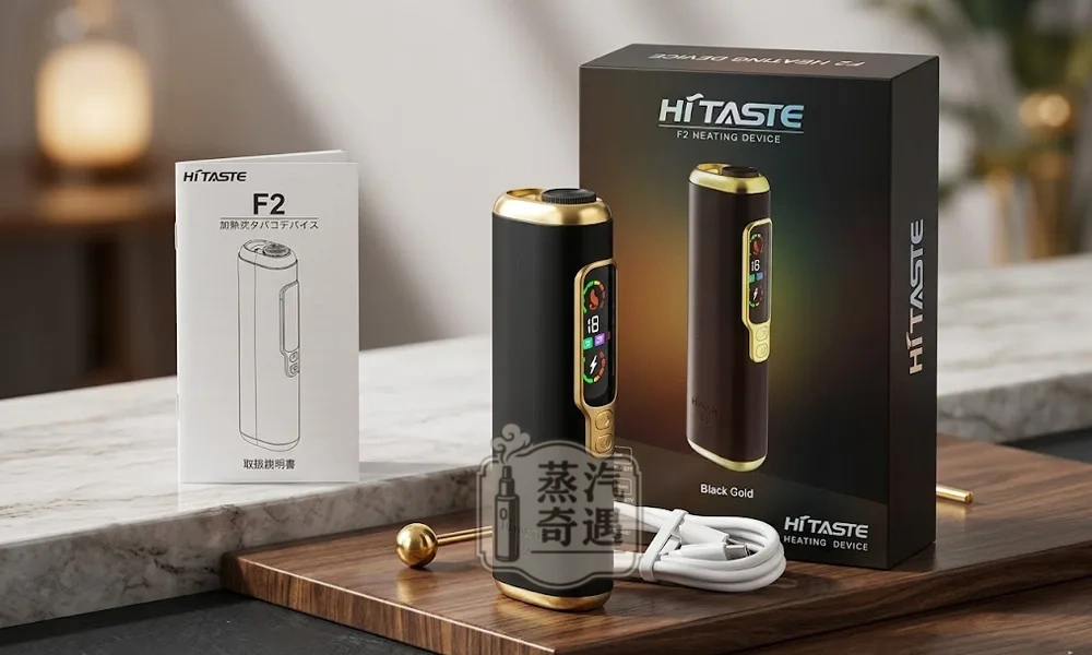HiTASTE F2 二回機曜石黑現貨|IQOS TEREA專用雙加熱主機|3200mAh長續航一支煙二次加熱IQOS抽兩次